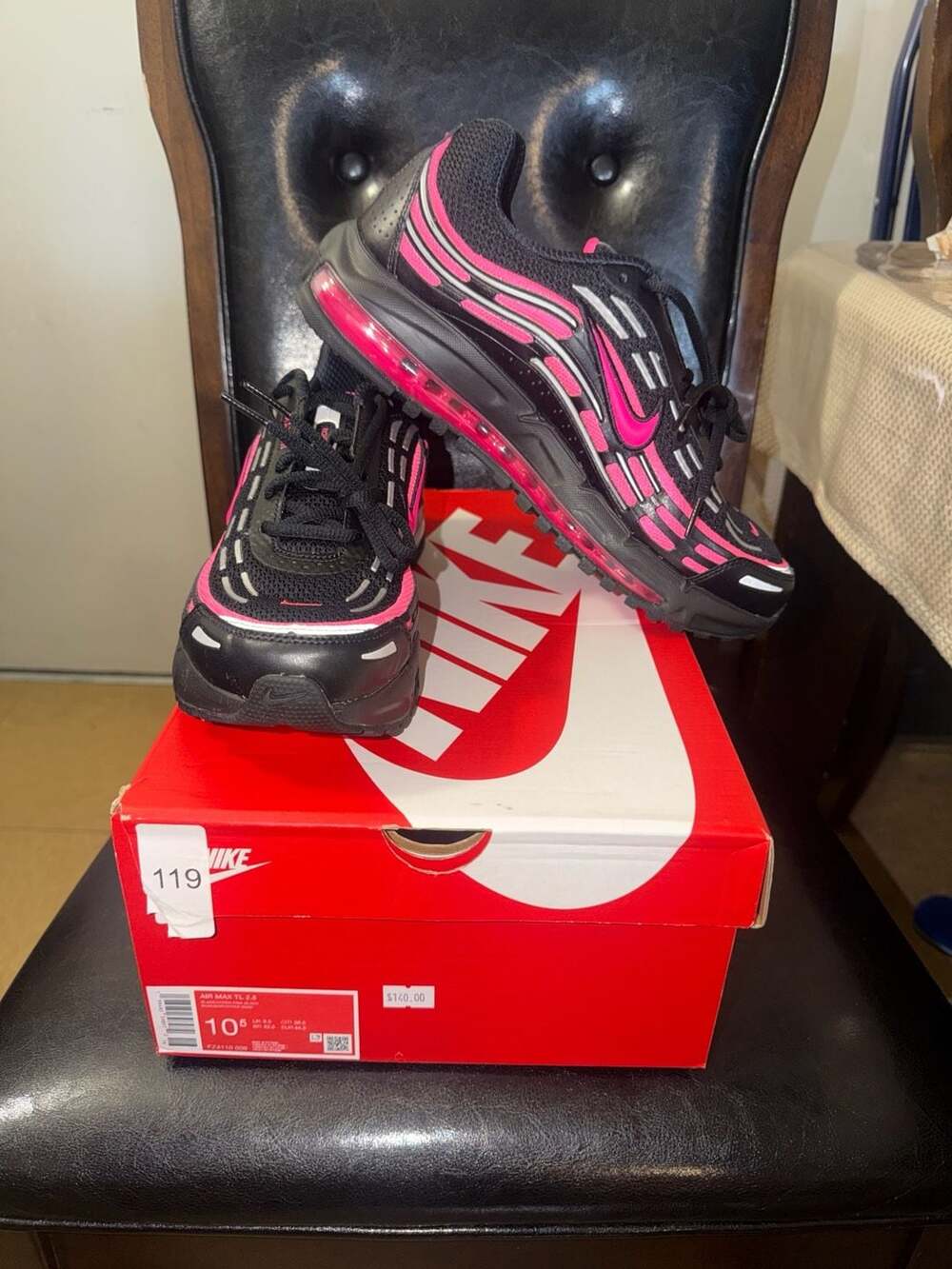 FZ4110-009 Nike Air Max TL 2.5 Black Metallic Silver Hyper Pink (Men's)